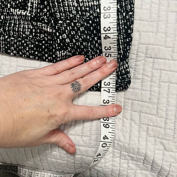 THML black, white red embroidered shirt dress with pockets short sleeve small - Picture 10 of 10